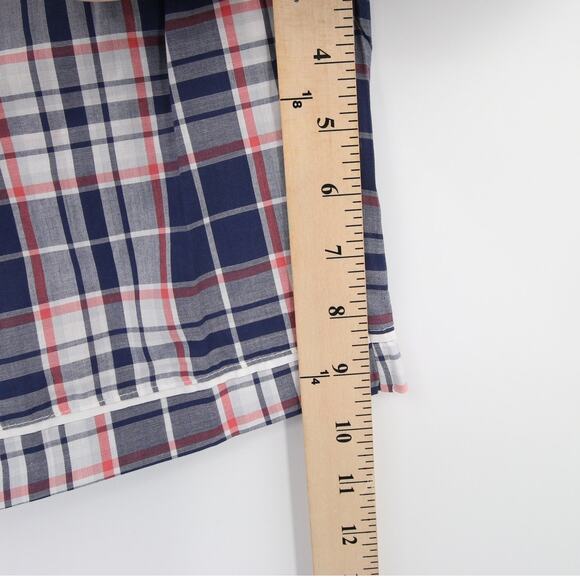 Ted Baker Men's Sleep Shorts Blue Red Plaid Boxer Style Pajama Shorts Medium - Picture 4 of 11